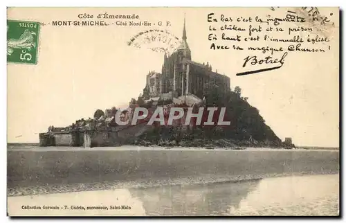 Cartes postales Cote d'Emeraude Mont St Michel Cote Nord Est Botrel