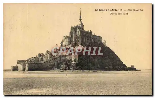 Cartes postales Le Mont Saint Michel Cote Nord Est