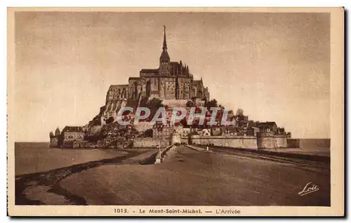 Cartes postales Le Mont Saint Michel L&#39Arrivee