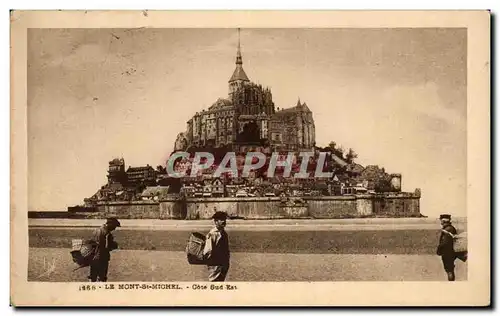 Ansichtskarte AK Le Mont Saint Michel Cote Sud Est pecheurs