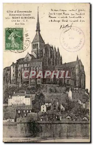 Cartes postales Cote d'Emeraude Mont Saint Michel Cote Est Botrel