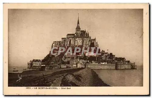 Cartes postales Le Mont St Michel Cote Sud