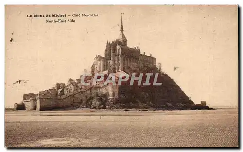 Ansichtskarte AK Le Mont St Michel Cote Nord Est