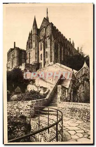 Cartes postales La Douce France Le Mont St Michel La Merveille Vue De La Tour Du Nord