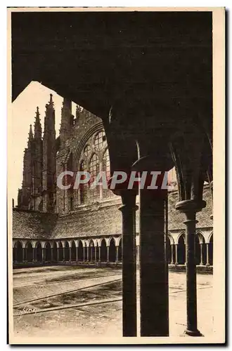 Ansichtskarte AK La Douce France Le Mont St Michel Abbaye Le Cloitre