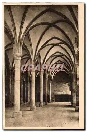 Cartes postales La Douce France Le Mont St Michel Abbaye Salle Des Hotes