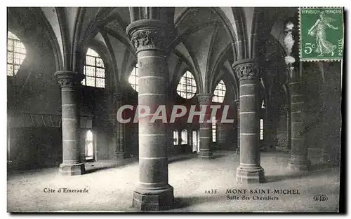 Cartes postales Le Mont Saint Michel Salle des chevaliers