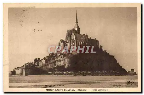 Ansichtskarte AK Le Mont St Michel Vue Generale