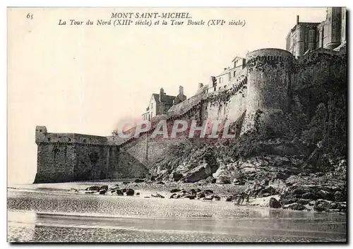 Ansichtskarte AK Le Mont St Michel La Tour du Nord et la Tour Boucle