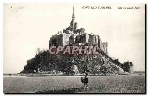 Ansichtskarte AK Le Mont St Michel Cote Du Nord Ouest