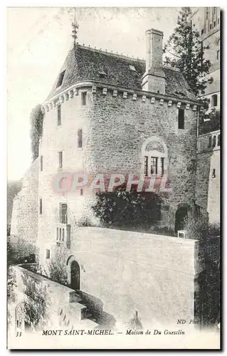 Cartes postales Le Mont St Michel Maison de Du Guesclin