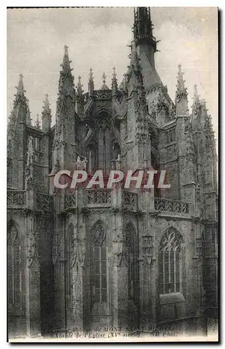 Cartes postales Le Mont St Michel Abside de l&#39eglise