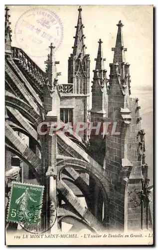 Cartes postales Le Mont St Michel L&#39Escalier de Dentelles en Granit