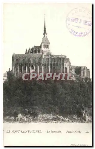 Cartes postales Le Mont Saint Michel La Merveille Facade Nord