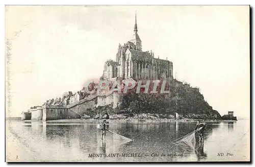 Ansichtskarte AK Mont Saint Michel Cote du nord est pecheurs