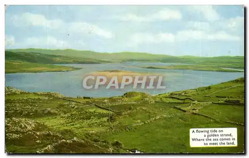 Cartes postales moderne A Flowing Tide On A Golden Strand Where The Sea Comes In To Meet The Land