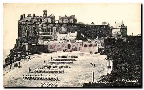 Cartes postales Castle From The Esplanade Edinburgh