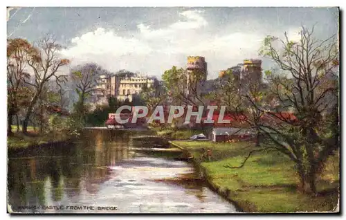 Ansichtskarte AK Castle From The Bridge Warwick
