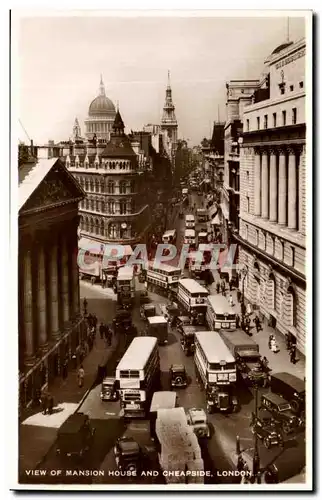 Cartes postales View Of Manson House And Cheapside London