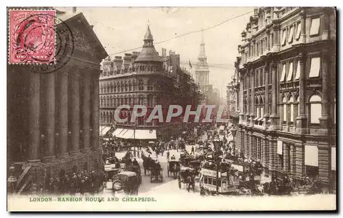 Cartes postales London Mansion House And Cheapside