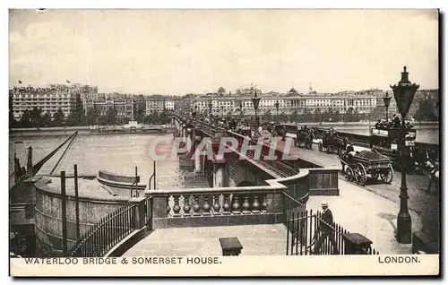 Cartes postales Waterloo Bridge Somerset House London