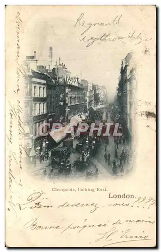 Cartes postales Cheapside looking East London