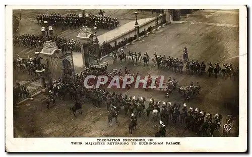 Cartes postales Coronation Procession Their Majesties Returning to Buckingham Palace