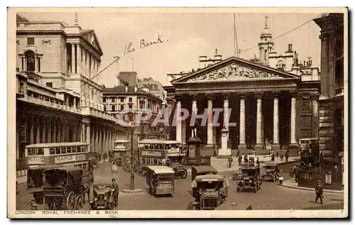 Cartes postales London Royal Exchange & Bank