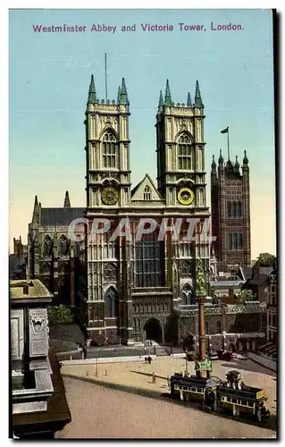 Cartes postales Westminster Abbey and Victoria Tower London