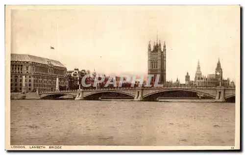 Cartes postales London Lambeth Bridge