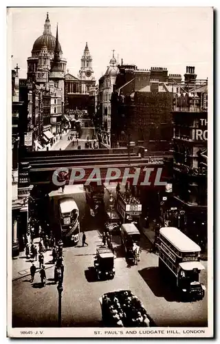 Cartes postales Paul&#39s And Ludgate Hill London