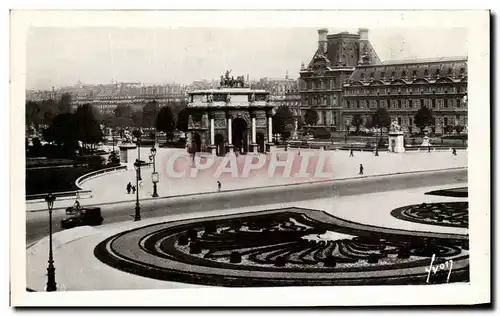 Ansichtskarte AK Paris En Flanant Place du Carrousel Louvre