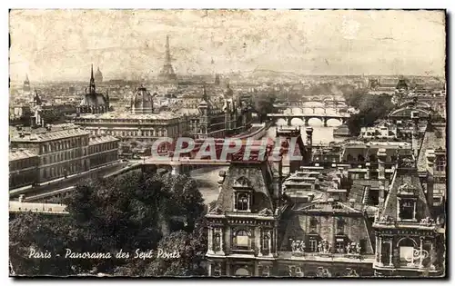 Cartes postales Paris Panorama des Sept Ponts