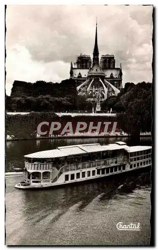 Cartes postales Paris Notre Dame Et Jardin De l&#39Archeveche Peniche