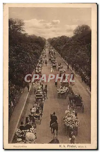 Cartes postales Haupt Allee K K Prater Wien ll