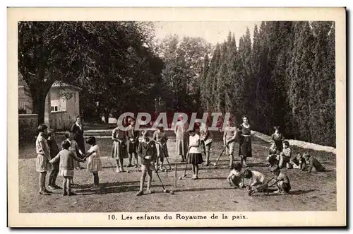 Cartes postales Les Enfants Du Royaume de la Paix Croquet