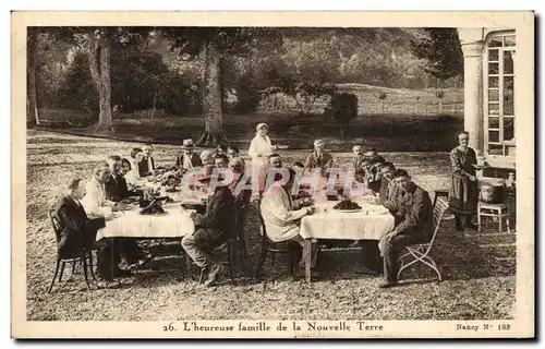 Cartes postales L&#39Heureusse Famille de la Nouvelle Terre