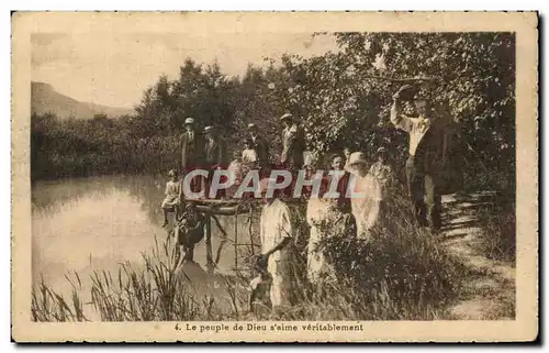 Cartes postales Le Peuple de dieu s'aime veritablement