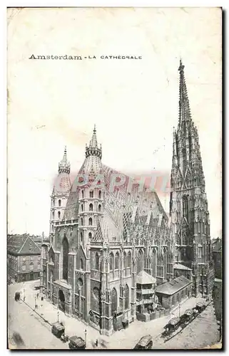 Cartes postales Amsterdam La Cathedrale