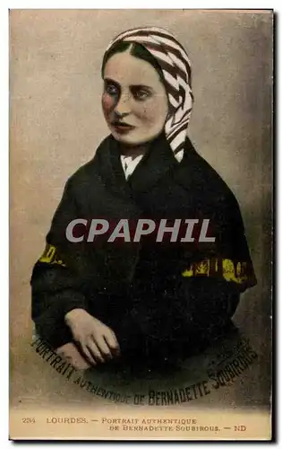 Ansichtskarte AK Lourdes Portrait Authentique De Bernadette Soubirous