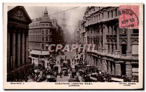 Cartes postales Cheapside Looking West London