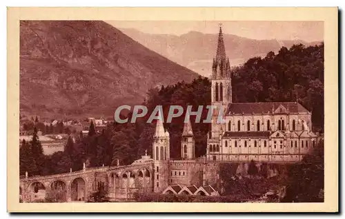 Cartes postales Lourdes la Basillque et le Pic du Jer