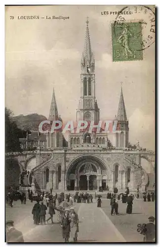 Cartes postales Lourdes la Basilique Les Pyrenees