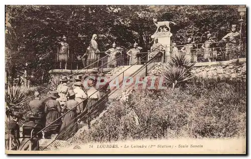 Ansichtskarte AK Lourdes La Calvaire Scala Sancta