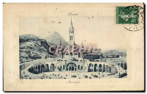Cartes postales Lourdes Basilique