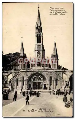 Cartes postales Les Pyrenees Lourdes La Basilique