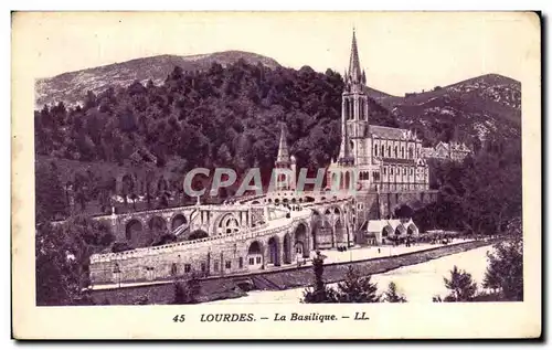 Cartes postales Lourdes La Basilique