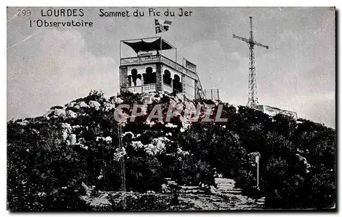 Ansichtskarte AK Lourdes Sommet du Pic du Jer l&#39Observatoire