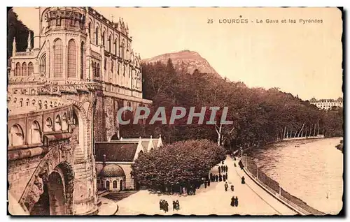 Cartes postales Lourdes Le Gave et les Pyrenees