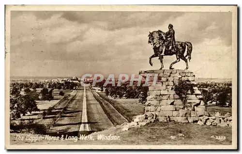 Cartes postales The Copper Horse & Long Walk Windsor Cheval